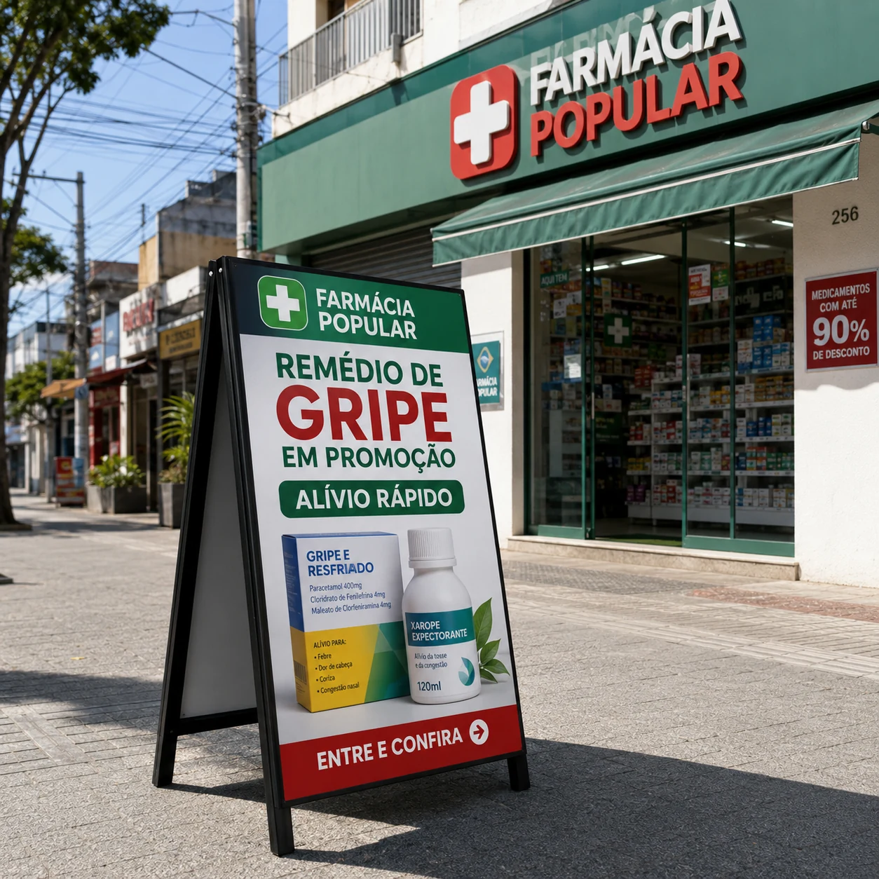 Cavalete Tipo A — comércio